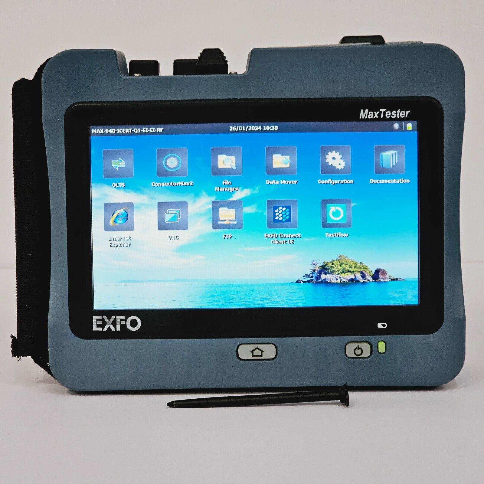 EXFO OLTS 940 ICERT QUAD 850/1300/1310/1550 nm SM MM Optical Loss Tester MAX-940