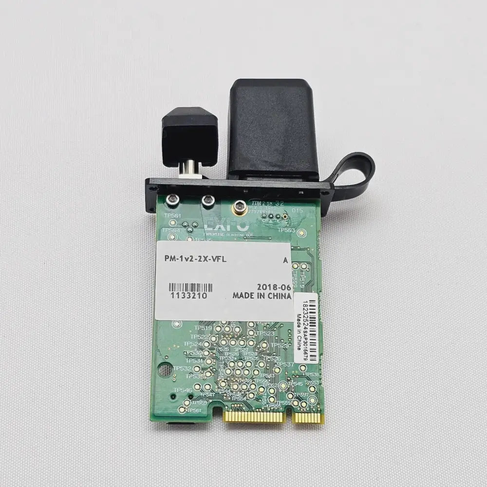 EXFO PM-1v2-2X-VFL optical power meter and visual fault locator module front view