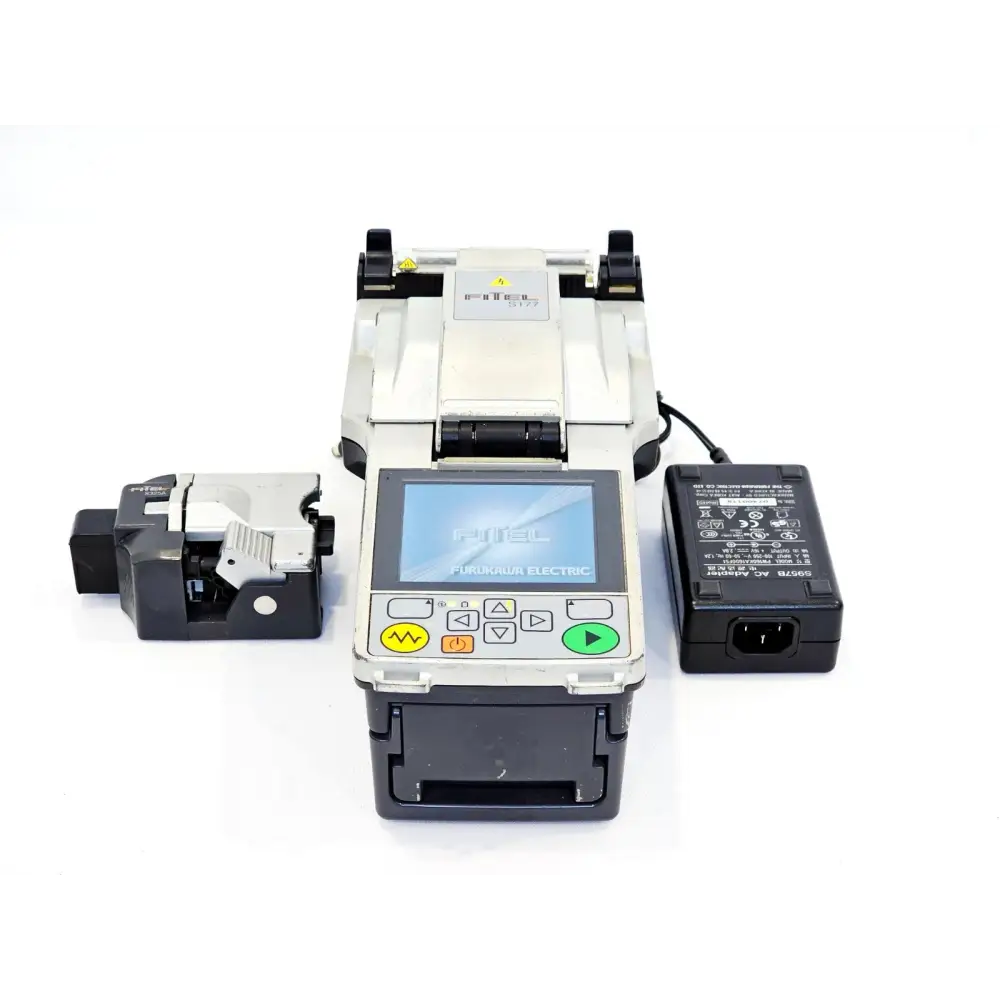 Fitel Furukawa S177A Core Alignment Fusion Splicer front view with S325A fibre cleaver