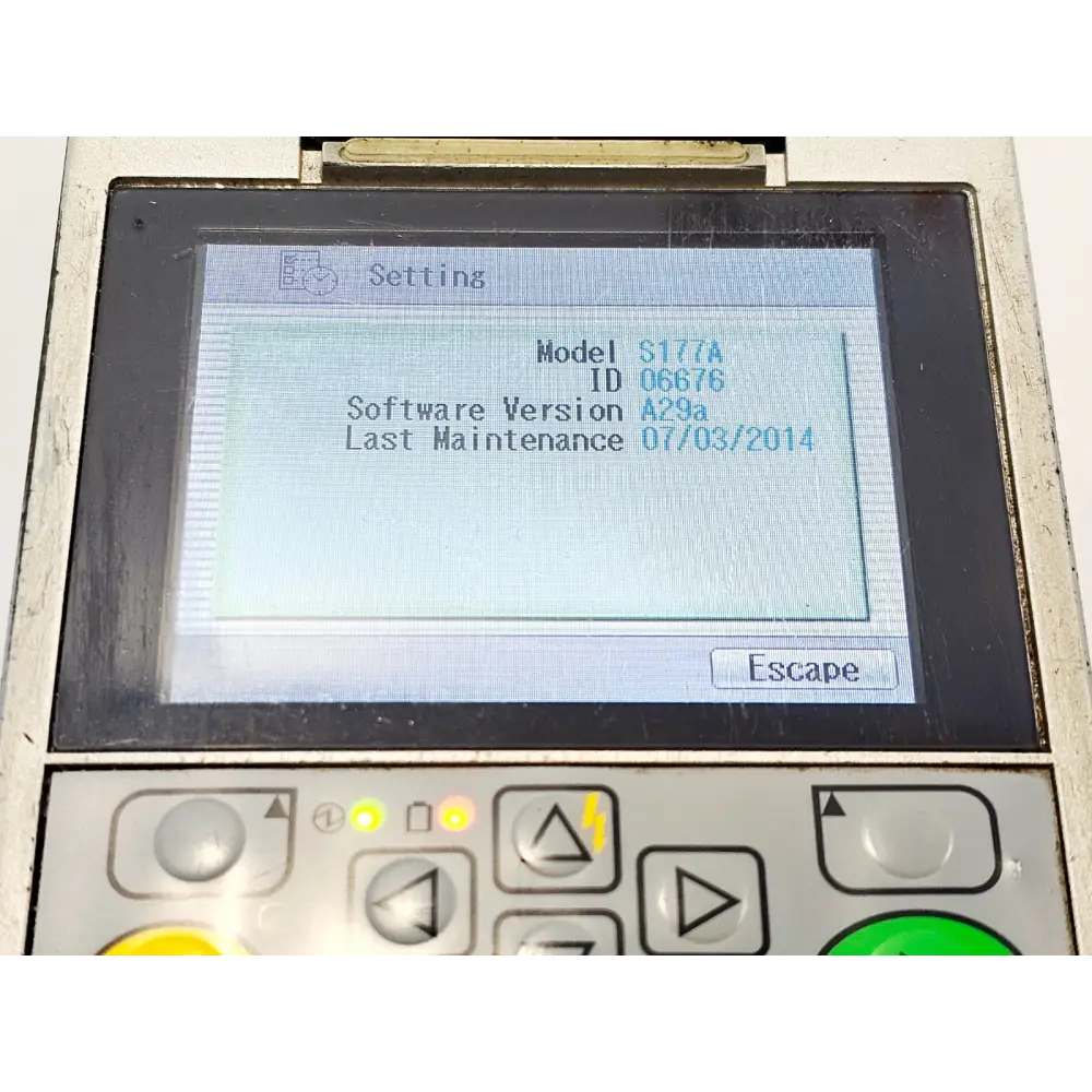 Fitel S177A fusion splicer rear panel and port detail view