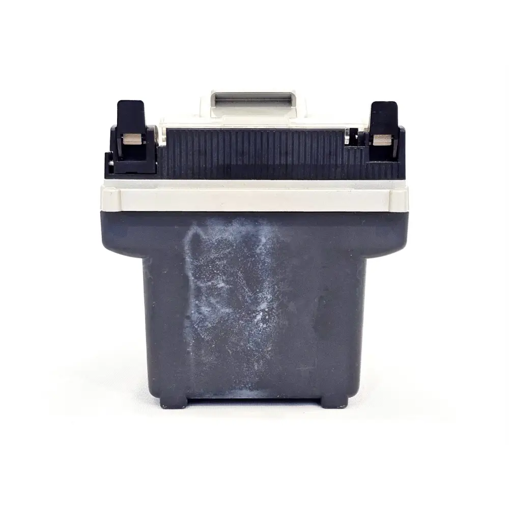 Fitel Furukawa S177A fusion splicer top view with lid open revealing splicing mechanism