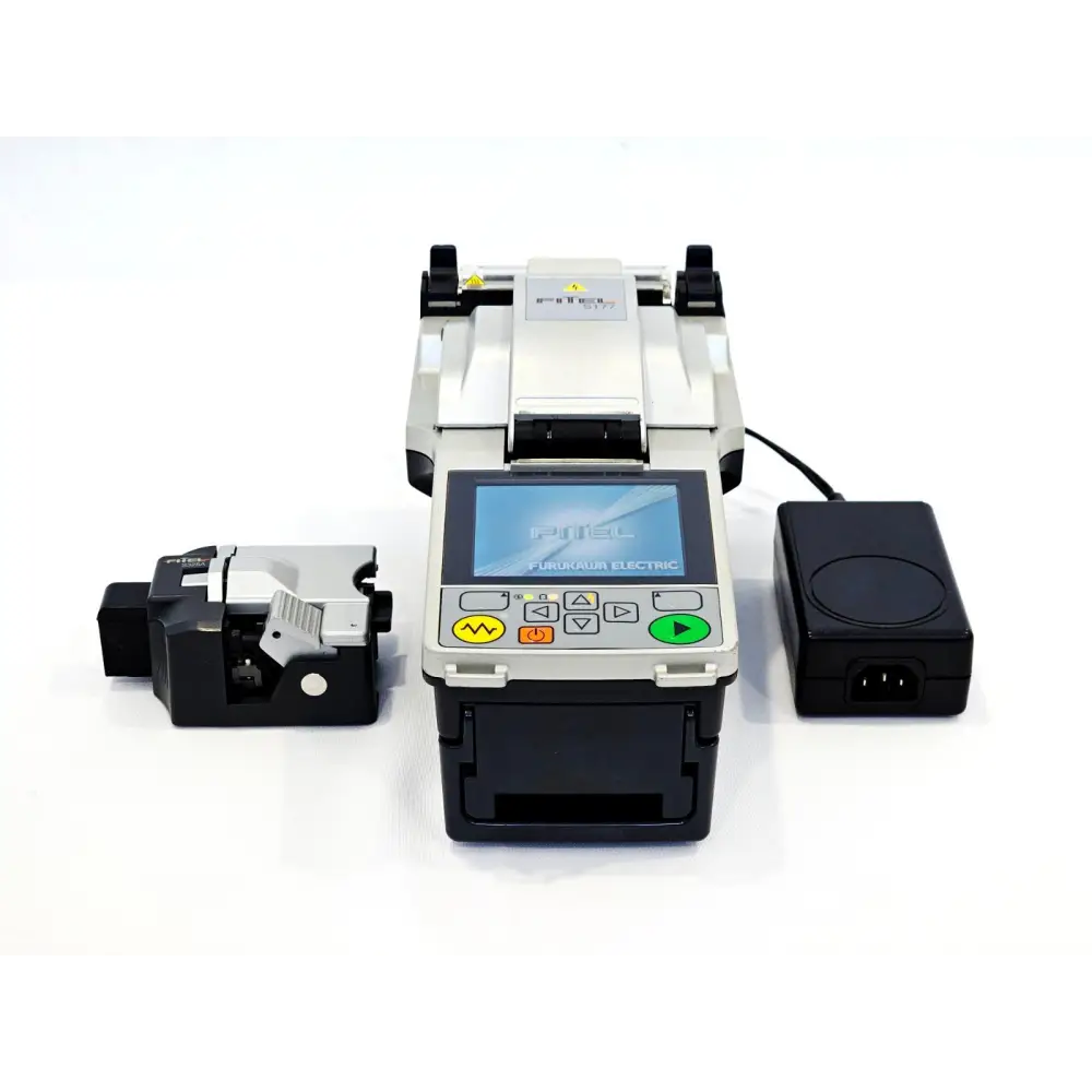 Fitel Furukawa S177A core alignment fusion splicer front view with S325A cleaver