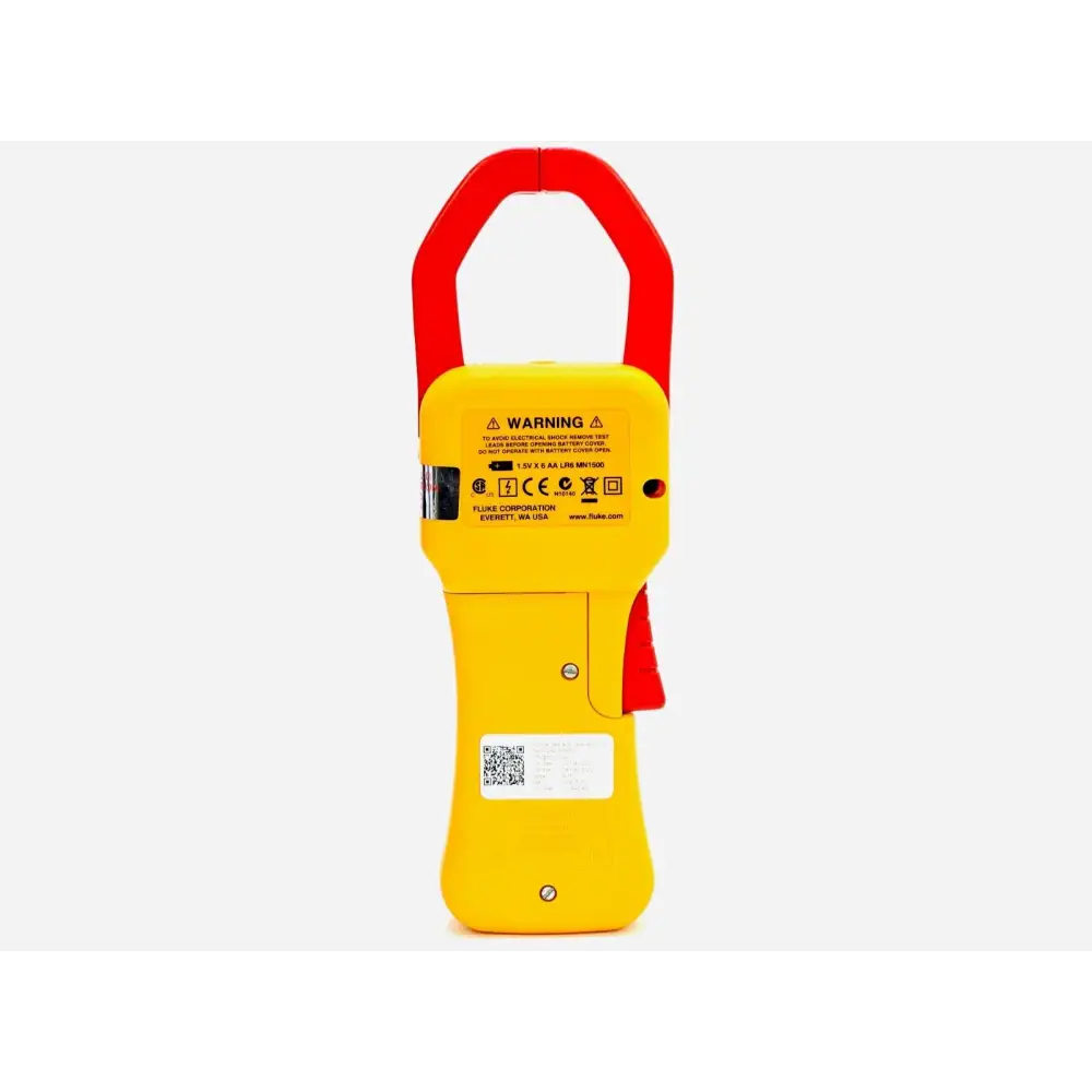 Fluke 345 power quality meter rear panel and housing detail