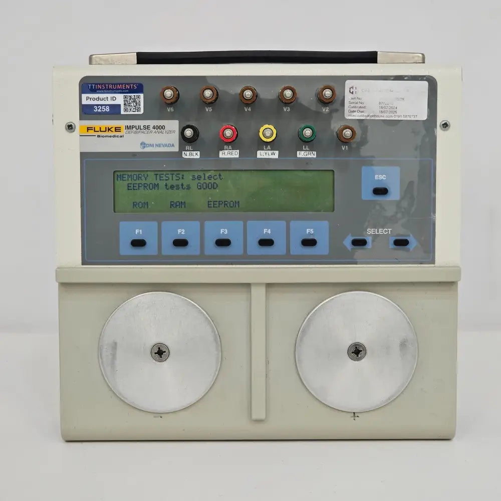 Fluke Biomedical Impulse 4000 left side panel detail