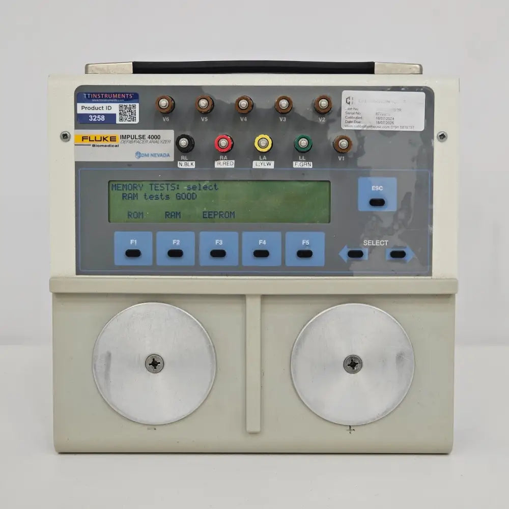 Impulse 4000 rear panel showing power and interface connectors