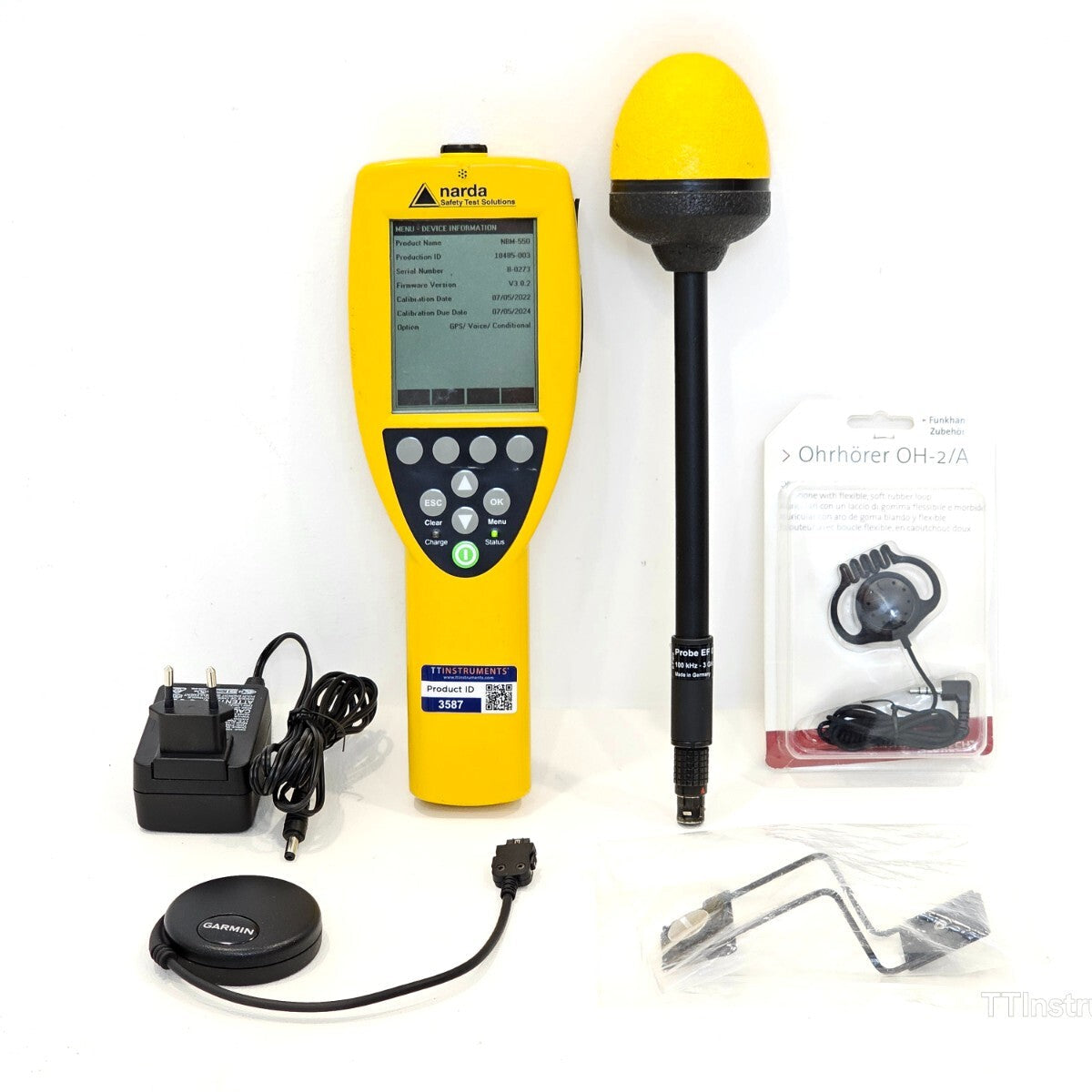 Narda NBM-550 E-Field Probe 2401/01 For Parts