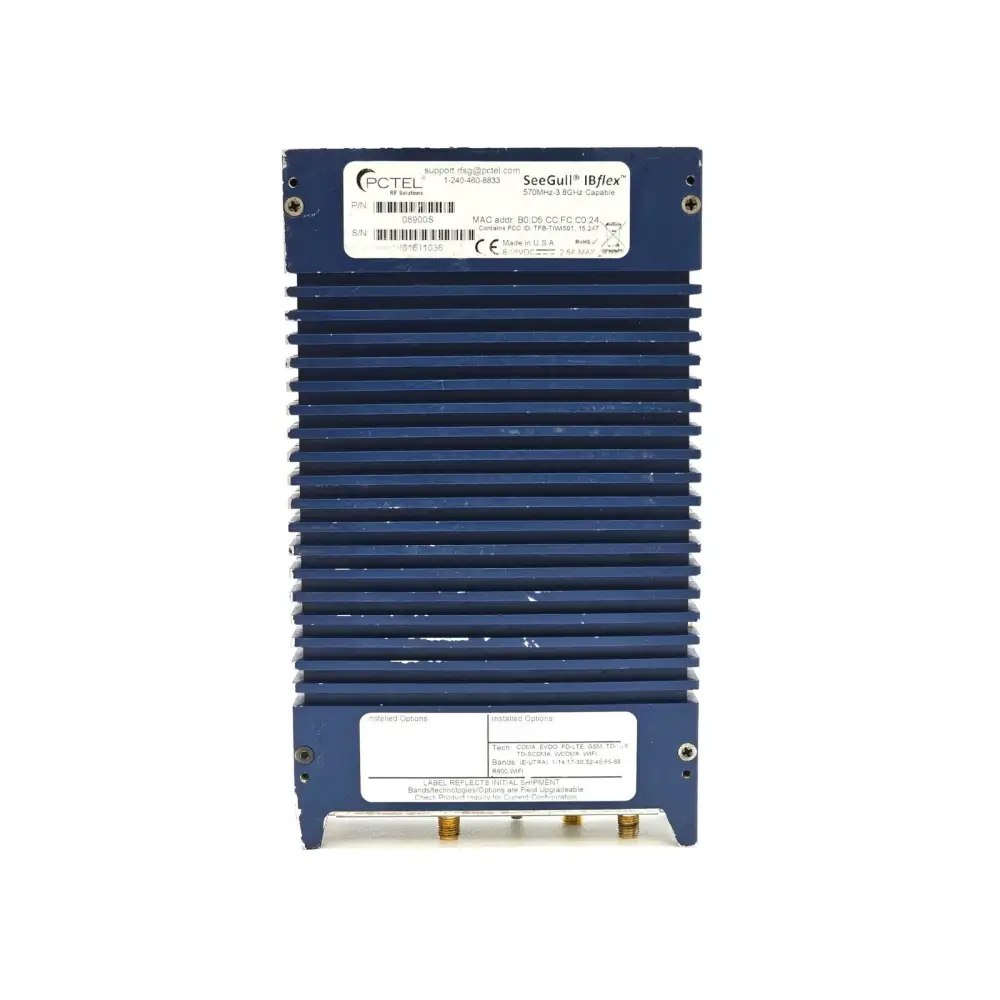 PCTEL IBflex drive test scanner and accessories including cables and adapters