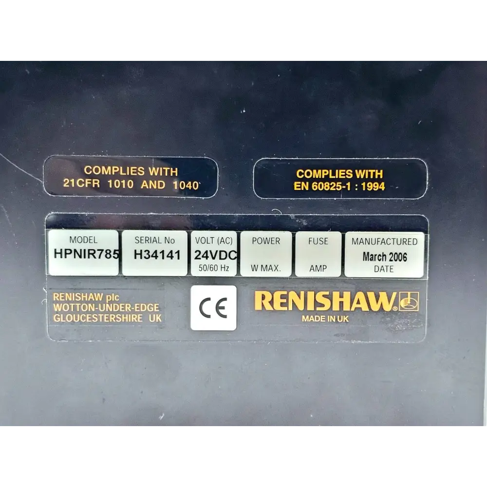 Renishaw HPNIR785 laser module with filter included in sale