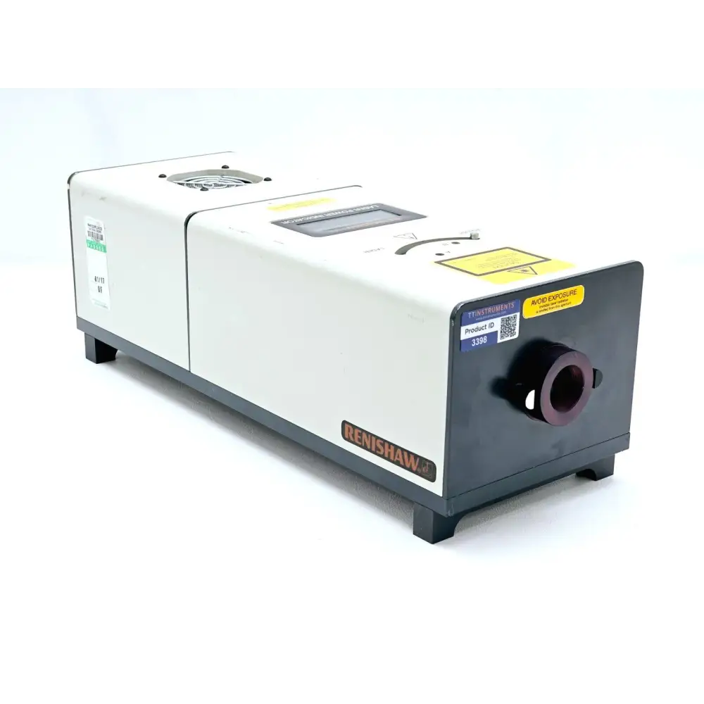 Renishaw NIR785TF NIR laser module side profile showing body and connectors