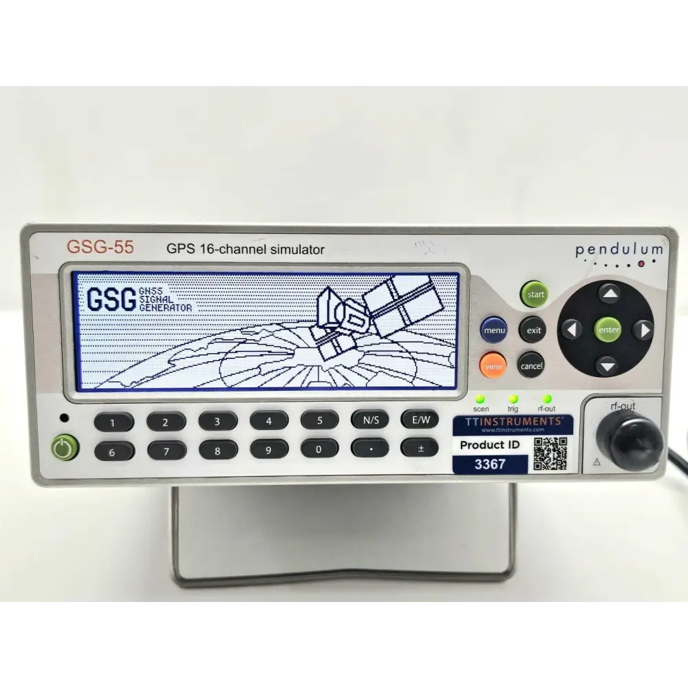 Spectracom GSG-55E 16-channel GPS simulator front panel view