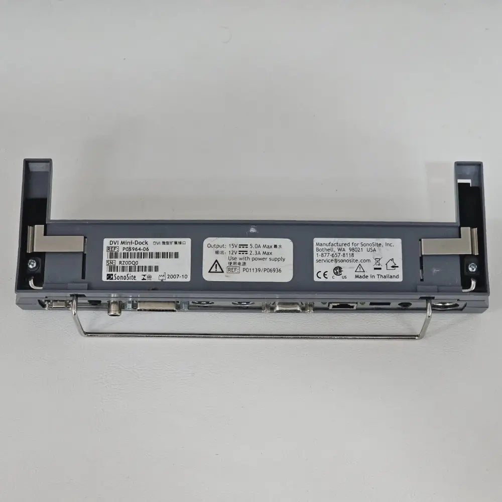 SonoSite MicroMaxx overall condition view showing cosmetic wear for parts listing