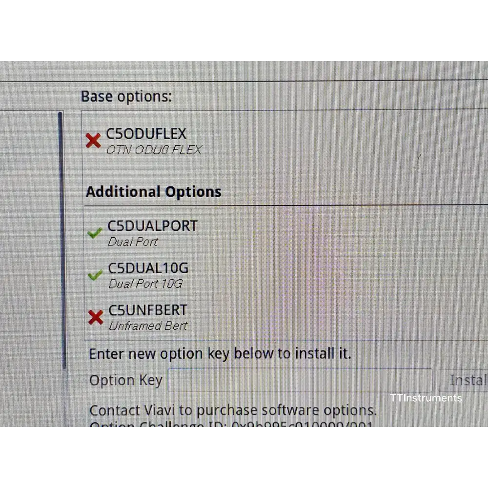 5822P module removed from MTS 5800 v2 mainframe showing module connector