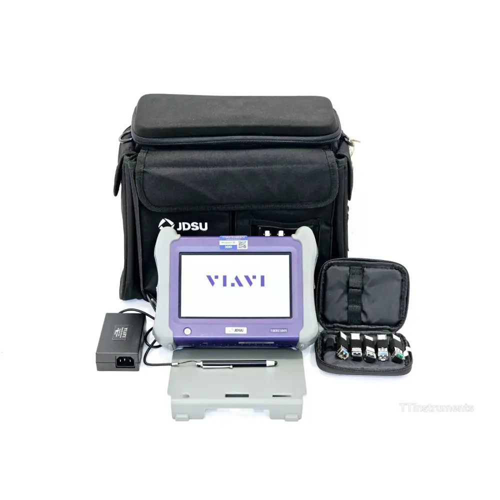 Viavi JDSU MTS 5800 v2 with 5822P network tester front view showing display and controls
