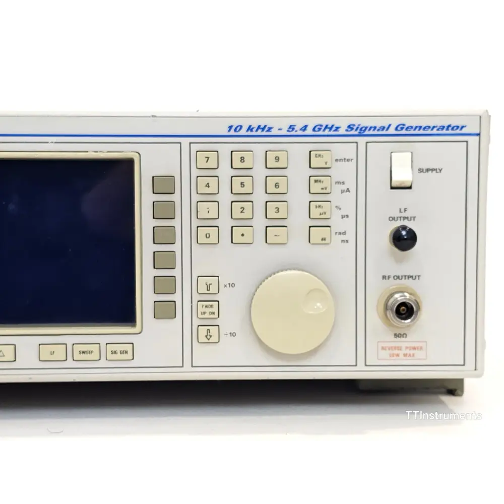 IFR 2032 signal generator bottom view and serial number label