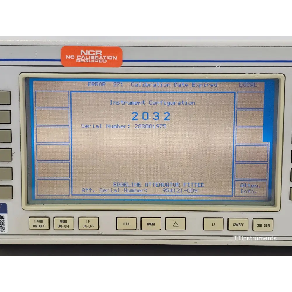 IFR 2032 signal generator internal view or chassis detail