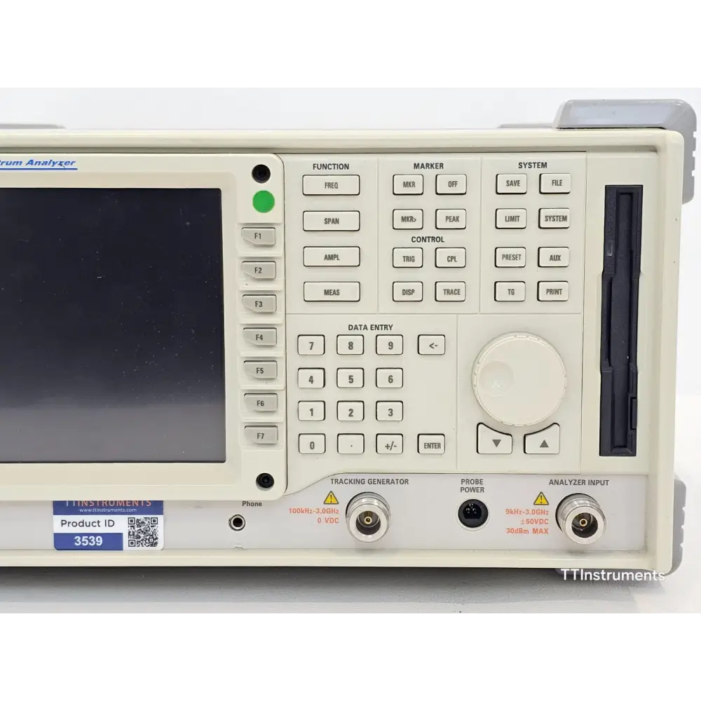IFR 2399B option labels showing Opt 05 and Opt 11 fitted