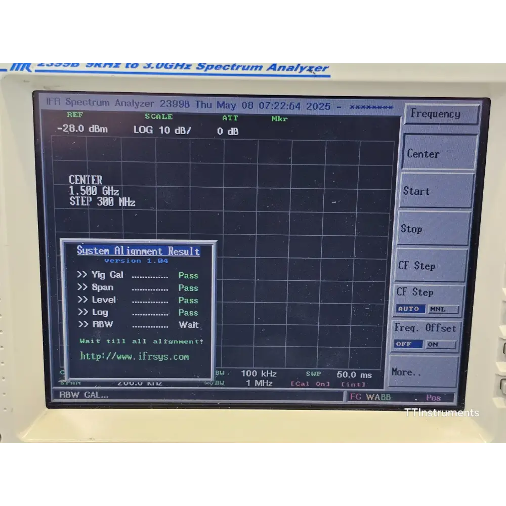 IFR 2399B spectrum analyser three-quarter front view