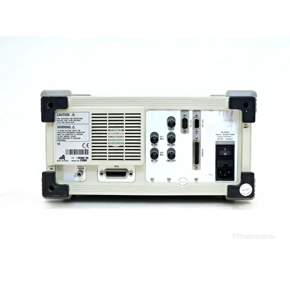 IFR 2399B spectrum analyser right side panel view