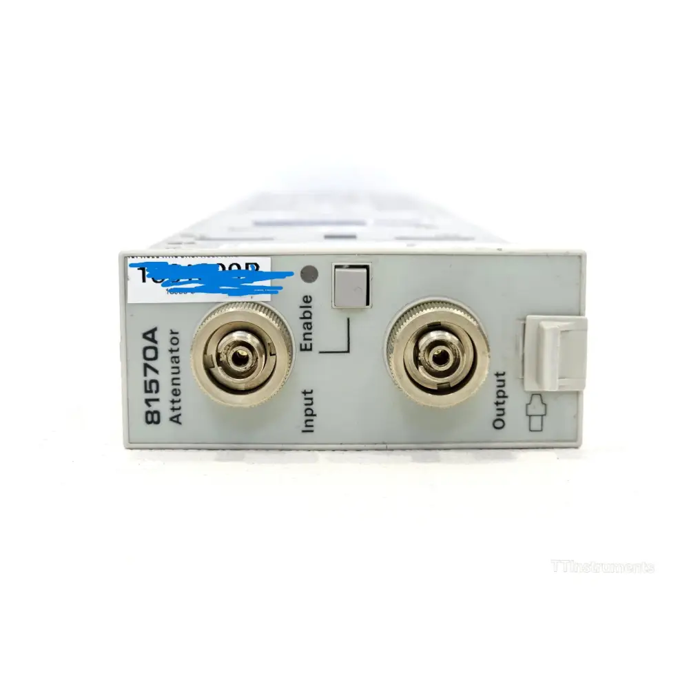 Keysight 81570A attenuator module connector and port detail