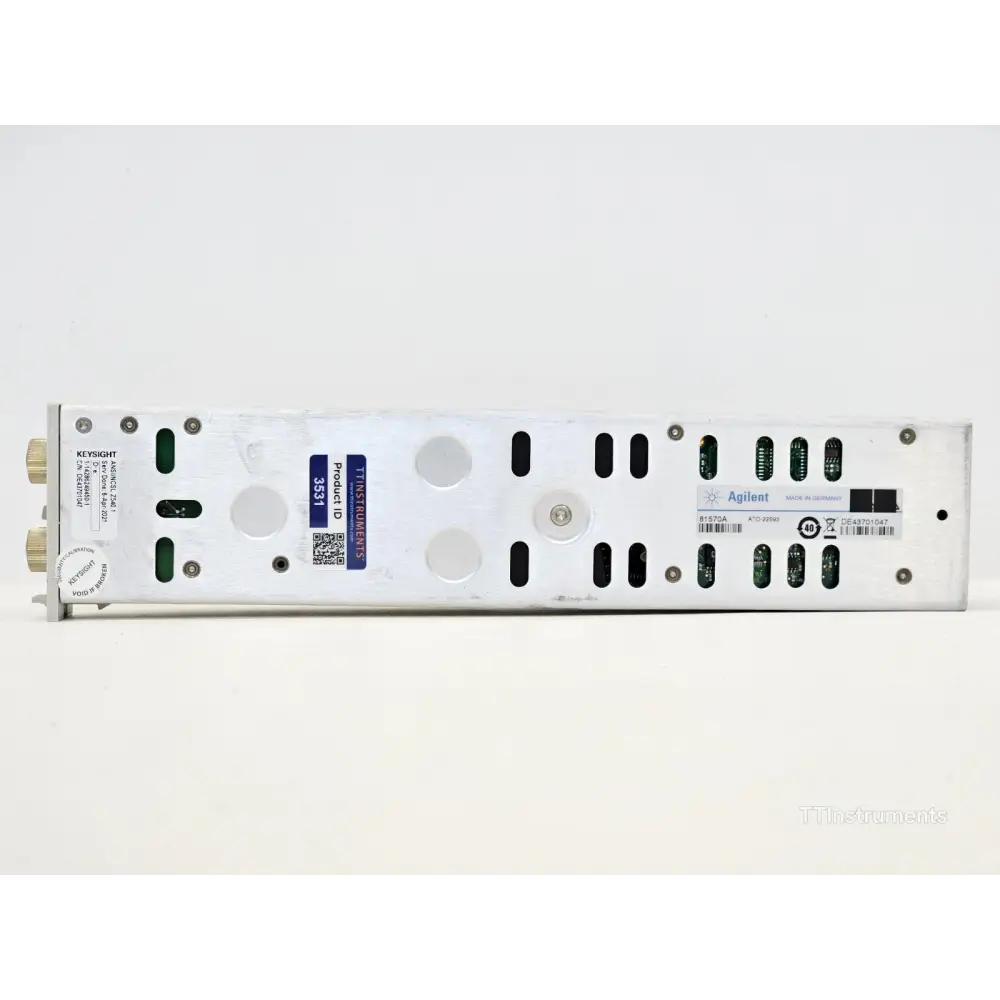 Agilent 81570A attenuator module rear panel view