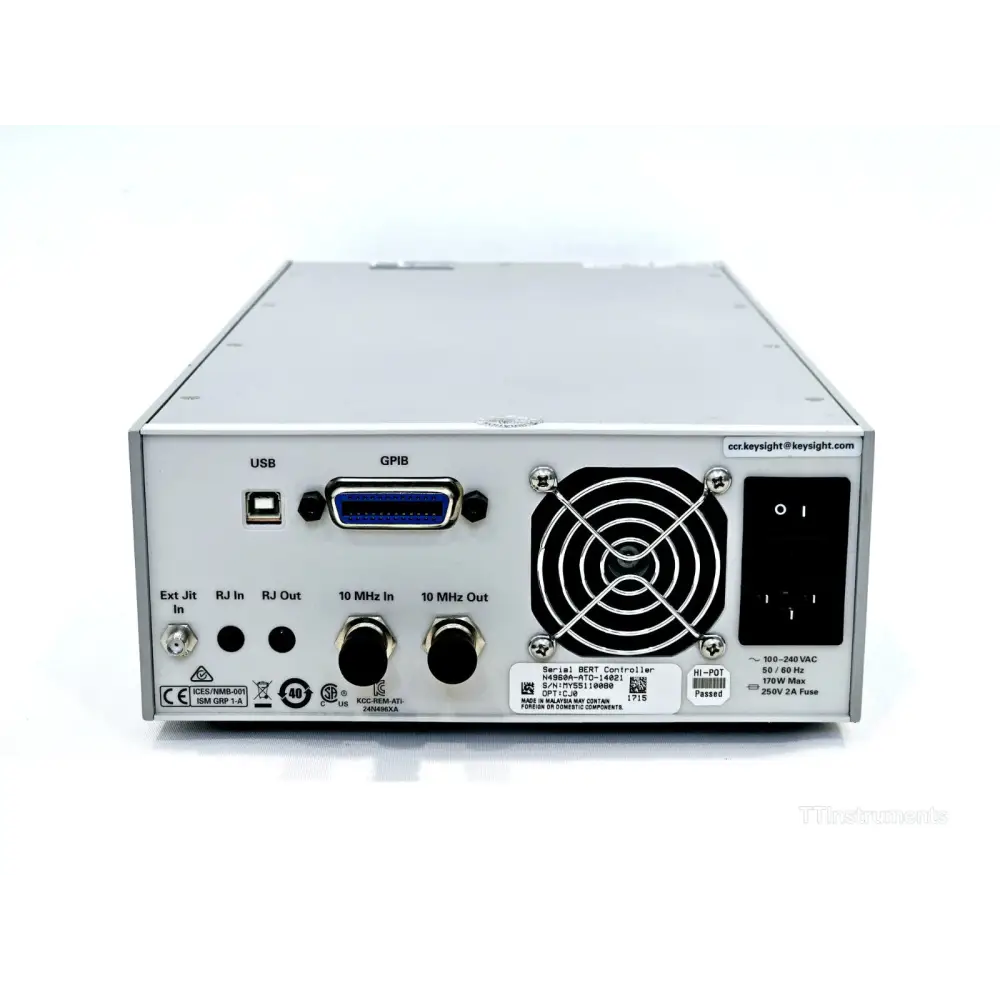 Keysight N4960A Serial BERT Controller side profile showing chassis construction