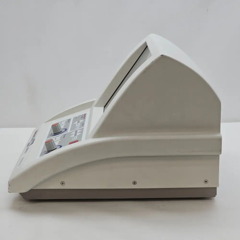 NeuroTherm NT1100 side profile view showing unit dimensions and housing condition