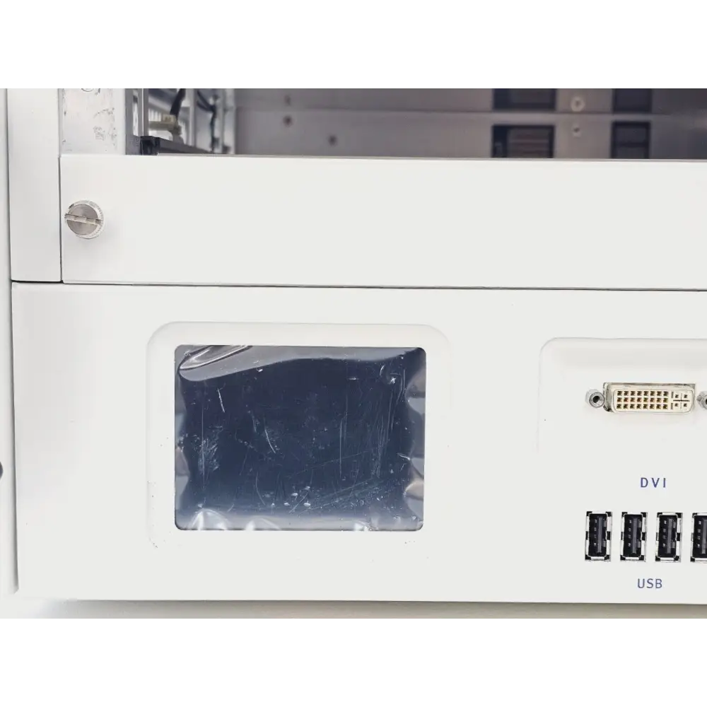 Spirent SPT-N4U-220 chassis rear panel showing power and connectivity ports