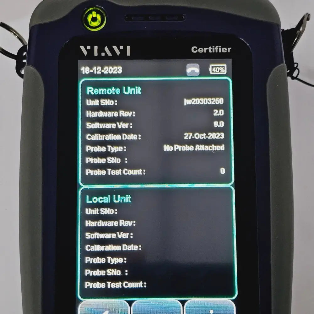 NGC-4500 local mainframe front panel showing display and controls