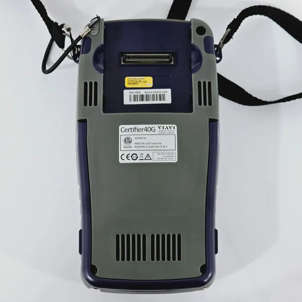 Close-up of NGC-4500 test port and adaptor interface on local unit