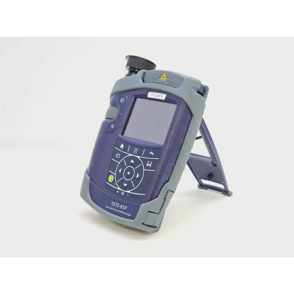 OLTS-85P handheld loss tester showing front panel and display
