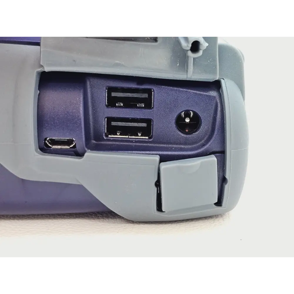 Viavi JDSU OLTS-85P unit label showing model and serial number