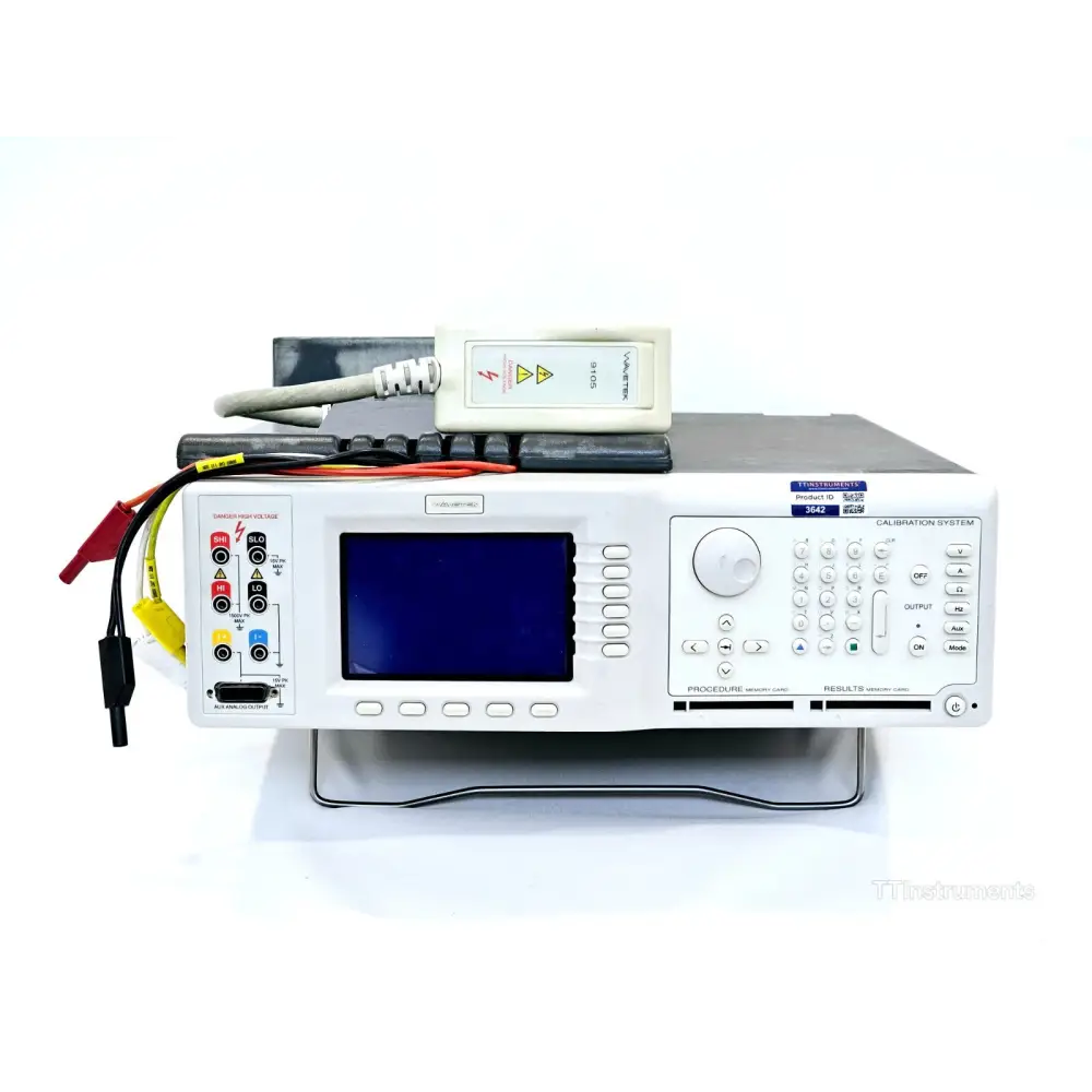 Wavetek 9100 Calibration System with 9105 module front view showing display and control panel