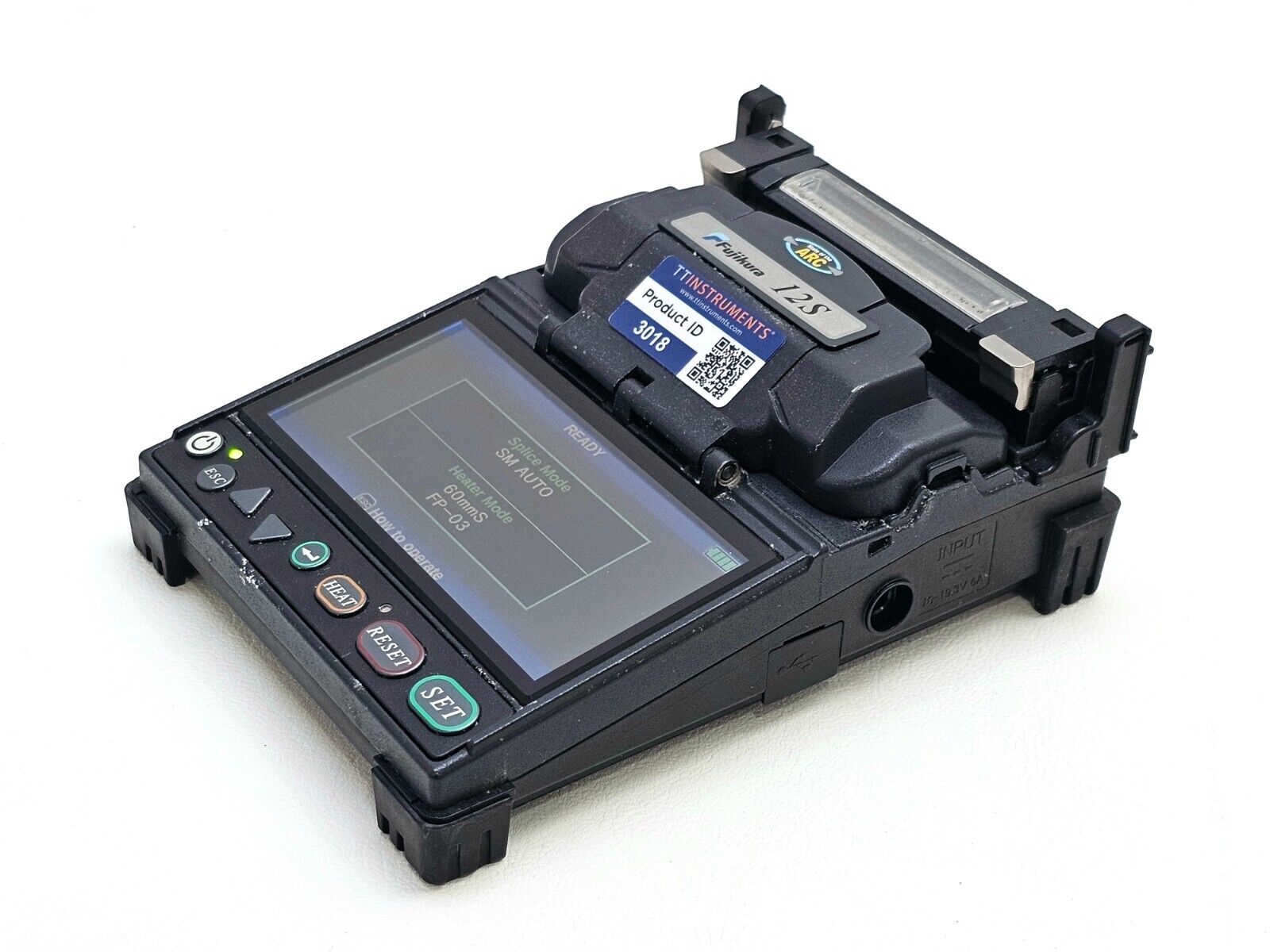 Fujikura 12S SM MM Fiber Fusion Splicer + CT-06 Cleaver & Fiber Holders ARC 1426