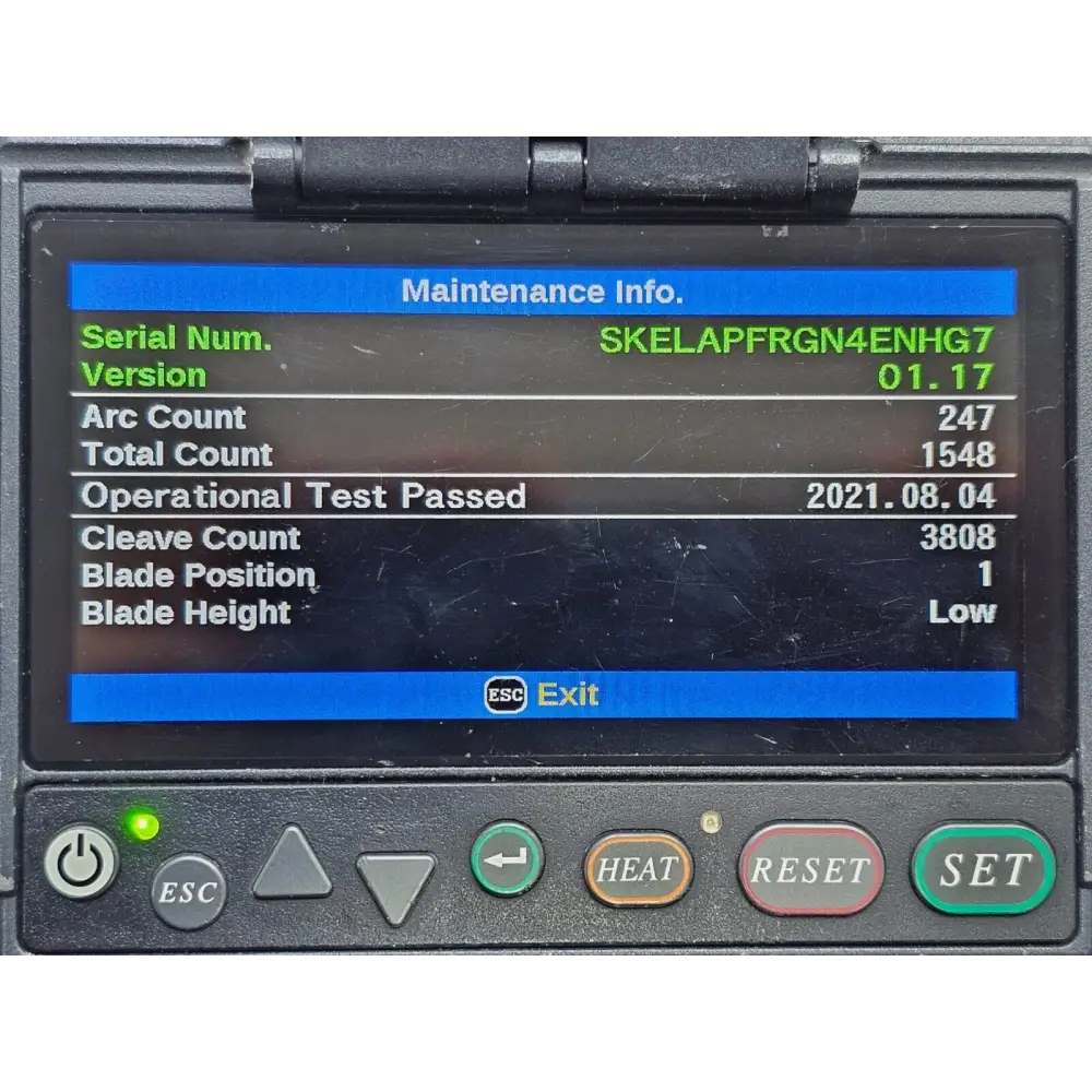 Fujikura 12S splicer AC adapter and charger included in the sale