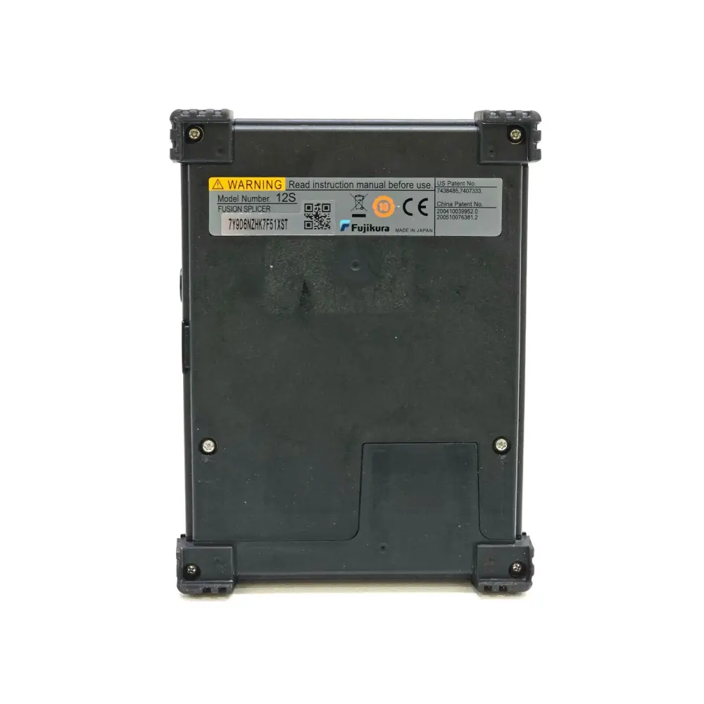 Fujikura 12S hard carrying case open showing foam-lined interior and work tray
