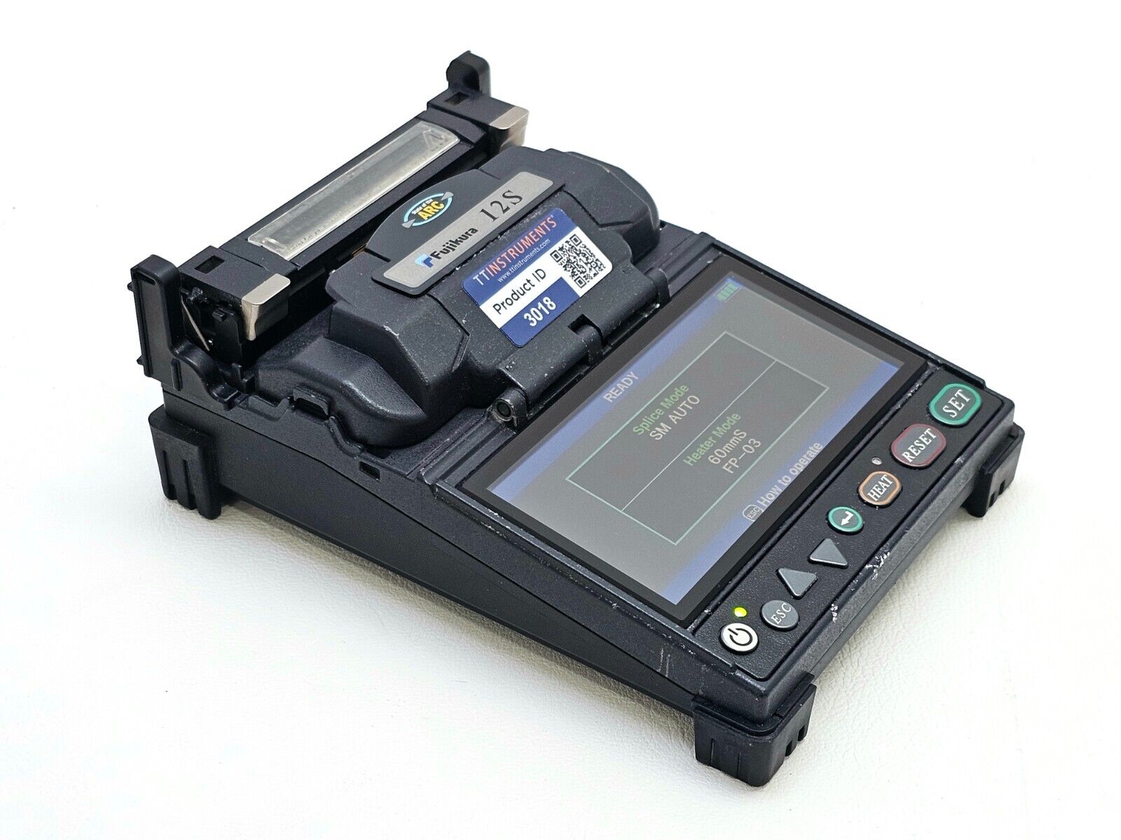 Fujikura 12S SM MM Fiber Fusion Splicer + CT-06 Cleaver & Fiber Holders ARC 1426