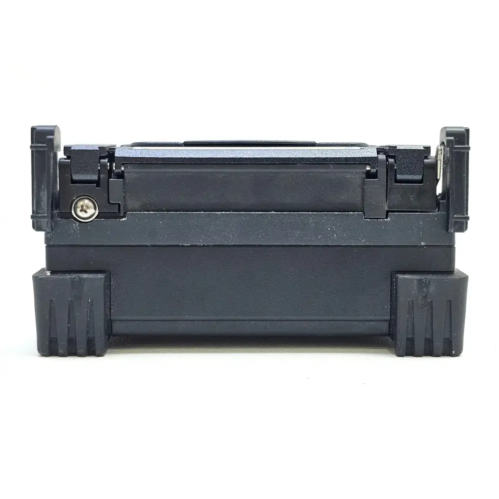 Fujikura 12S splicer rear panel showing USB 2.0 port and AC adapter connection