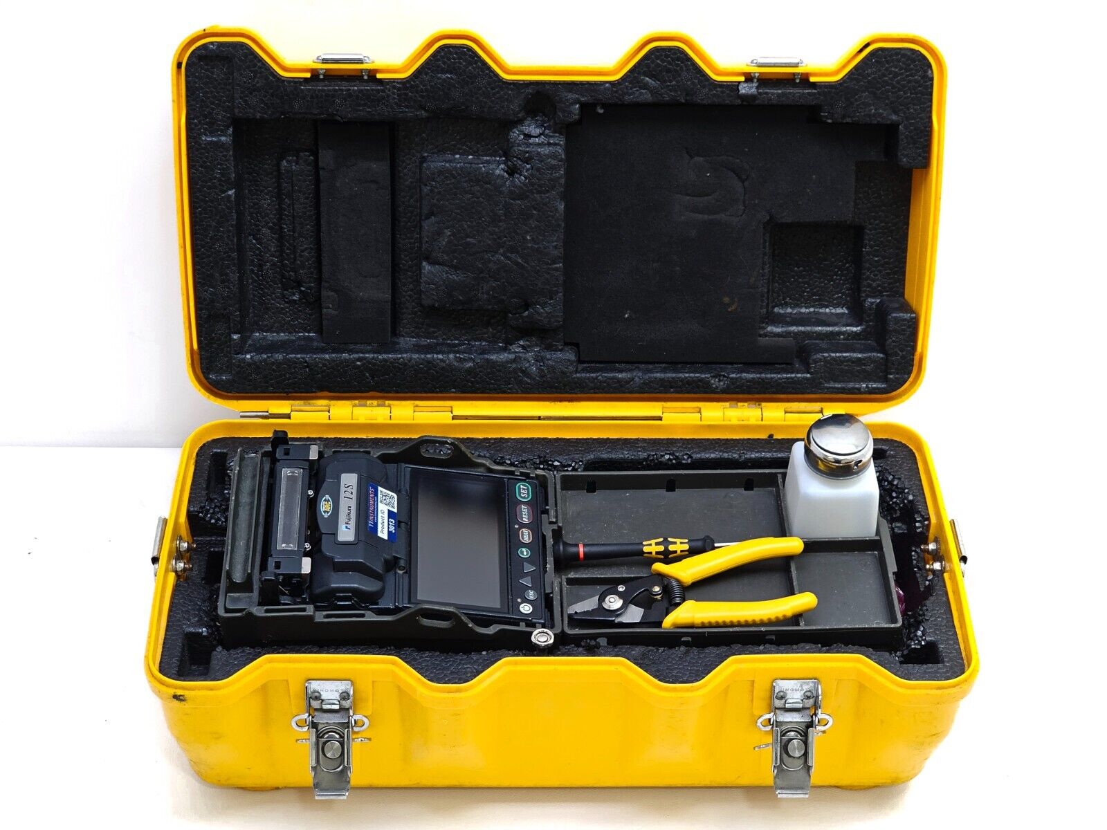 Fujikura 12S SM MM Fiber Fusion Splicer + CT-30 Cleaver & Fiber Holders ARC 1267