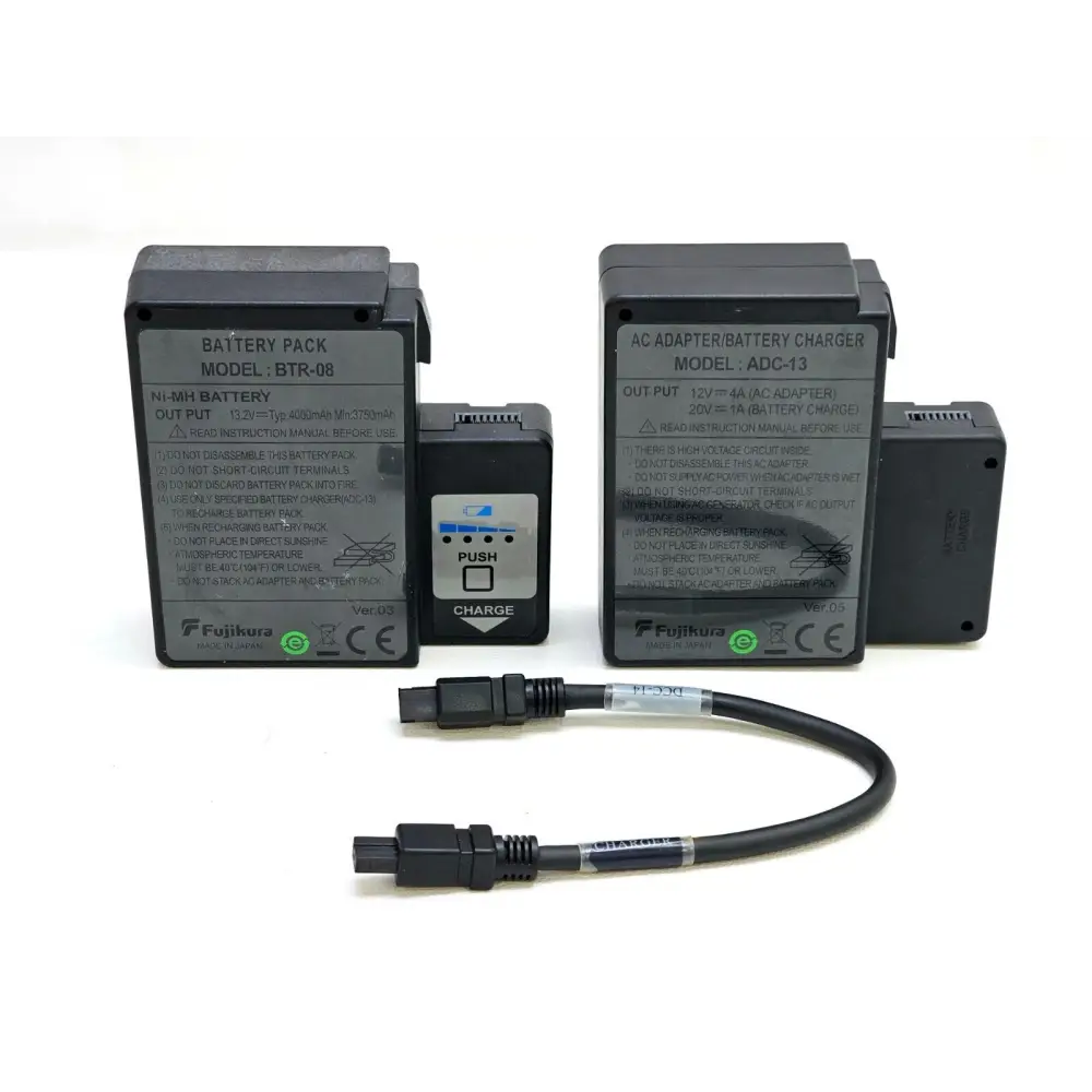 Fujikura FSM-18S fusion splicer and CT-30 cleaver displayed together