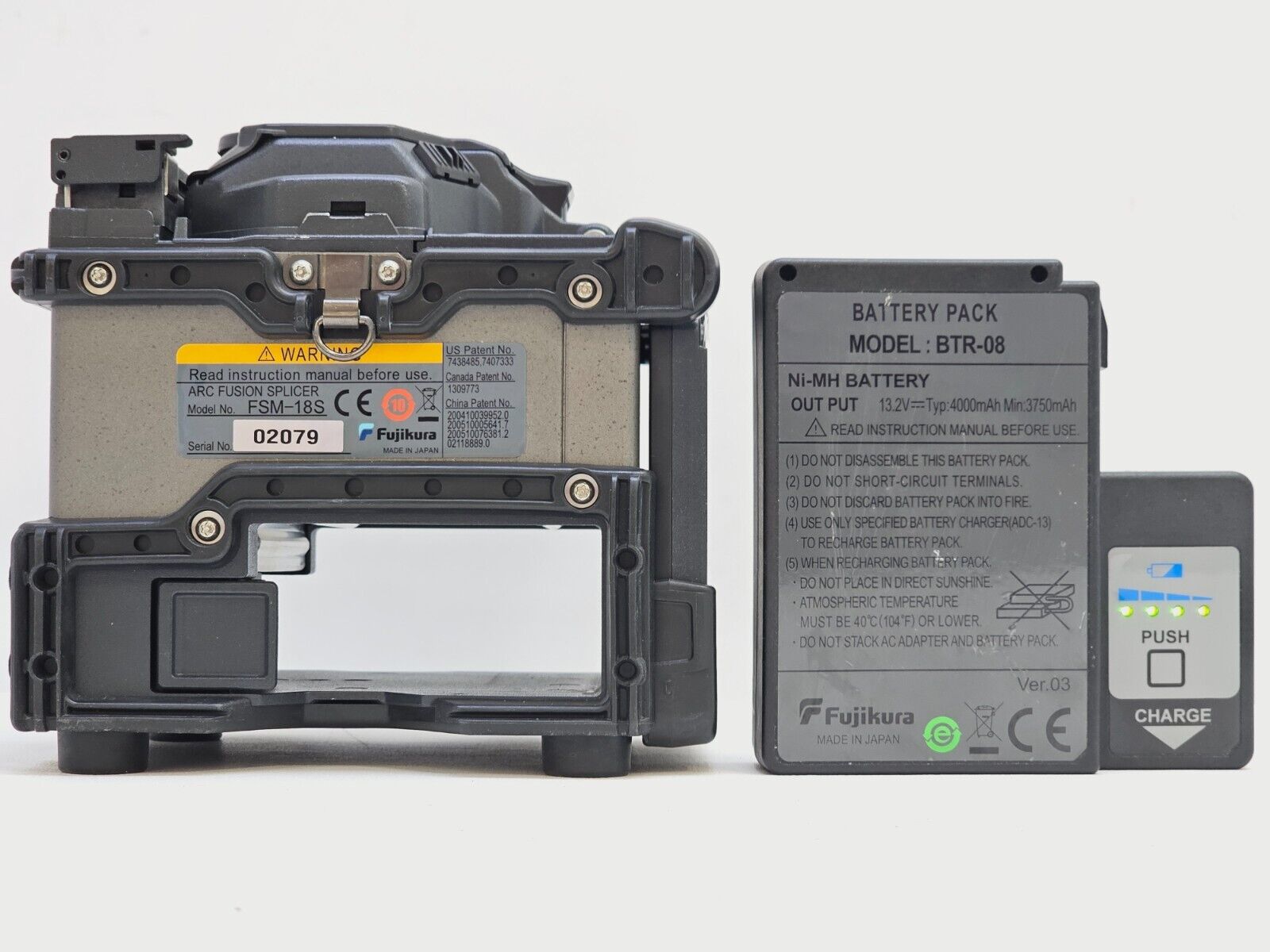 Fujikura 18S SM MM Fiber Optic Fusion Splicer + CT-30 Cleaver FSM 18S ARC 5125