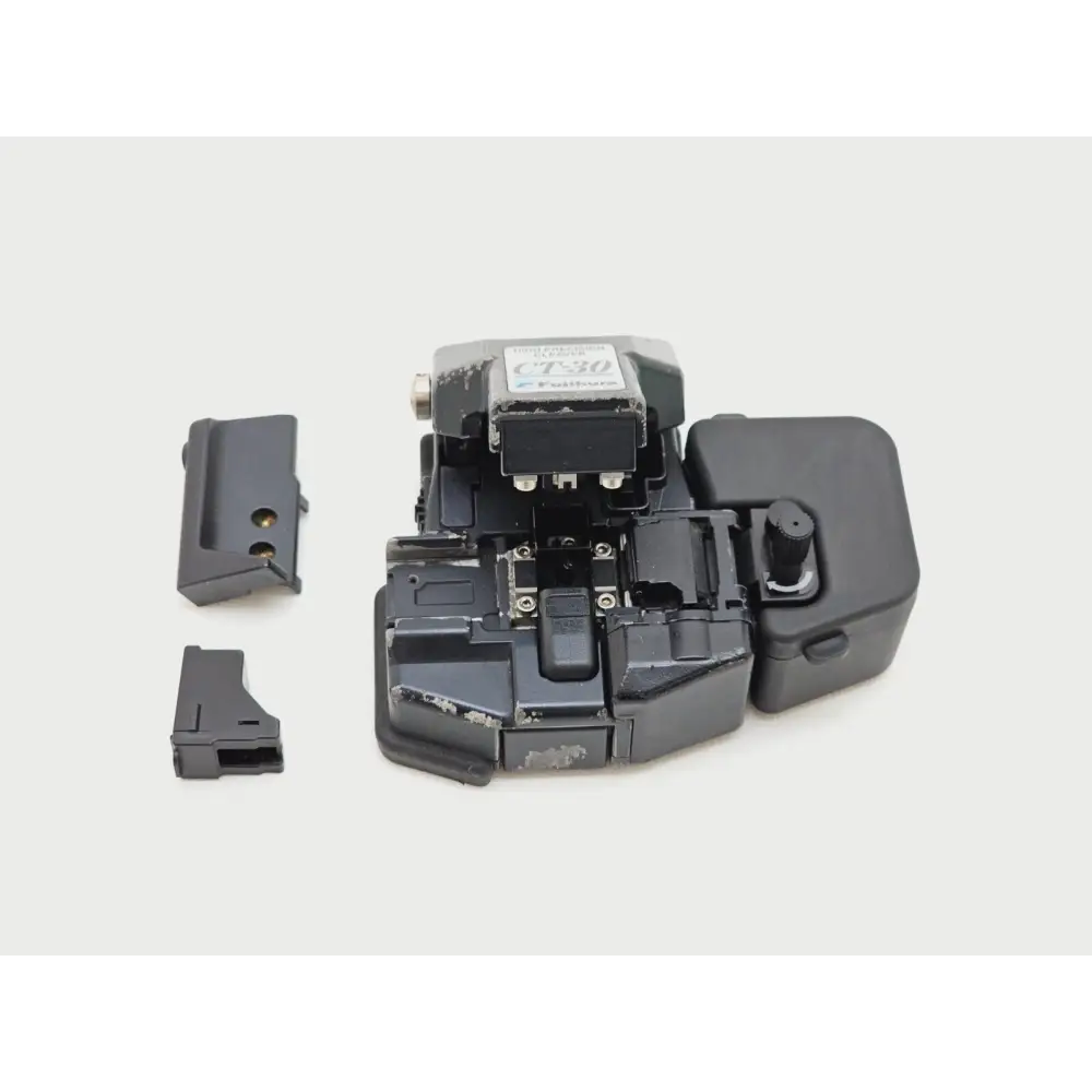 Fujikura CT-30 high precision fiber optic cleaver with carry case, front view