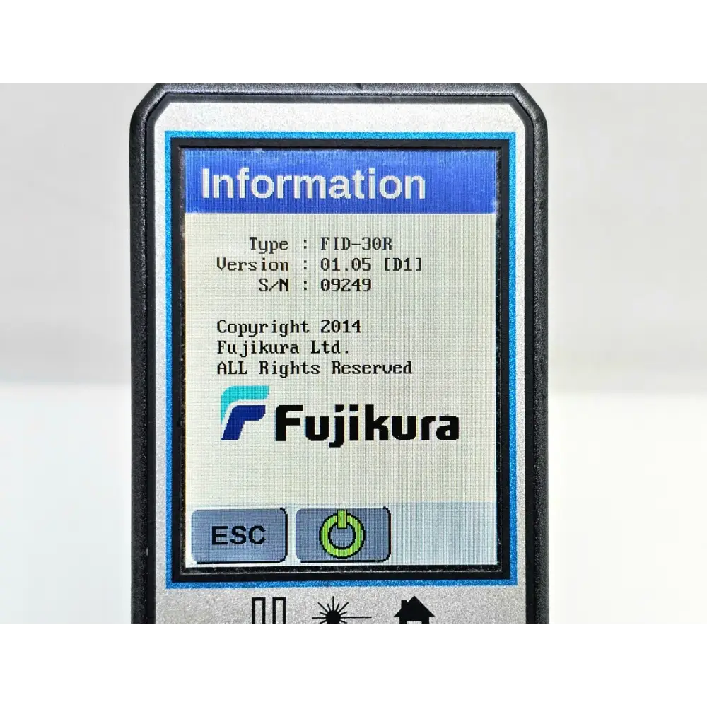 Fujikura FID-30R close-up of front panel buttons and mode selector