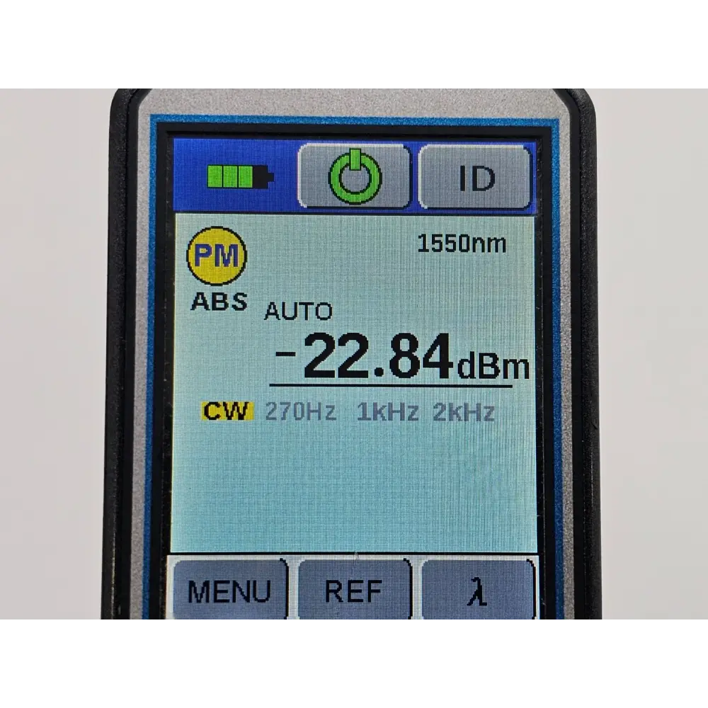 Fujikura FID-30R close-up of VFL visual fault locator output aperture
