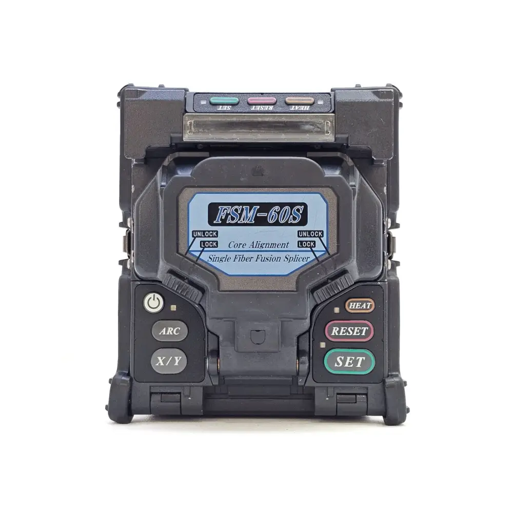 Fujikura FSM-60S carry case exterior showing protective hard shell