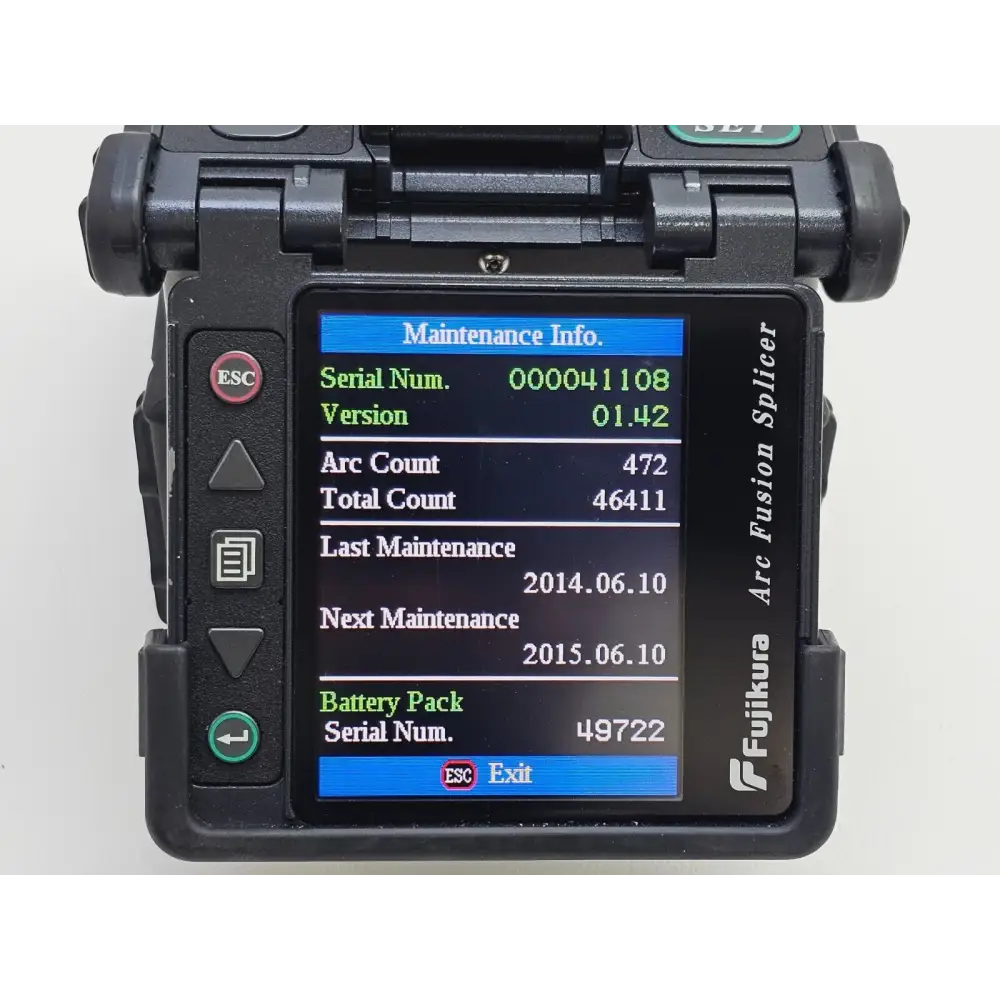 Fujikura FSM-60S power adapter and battery charger included in the sale