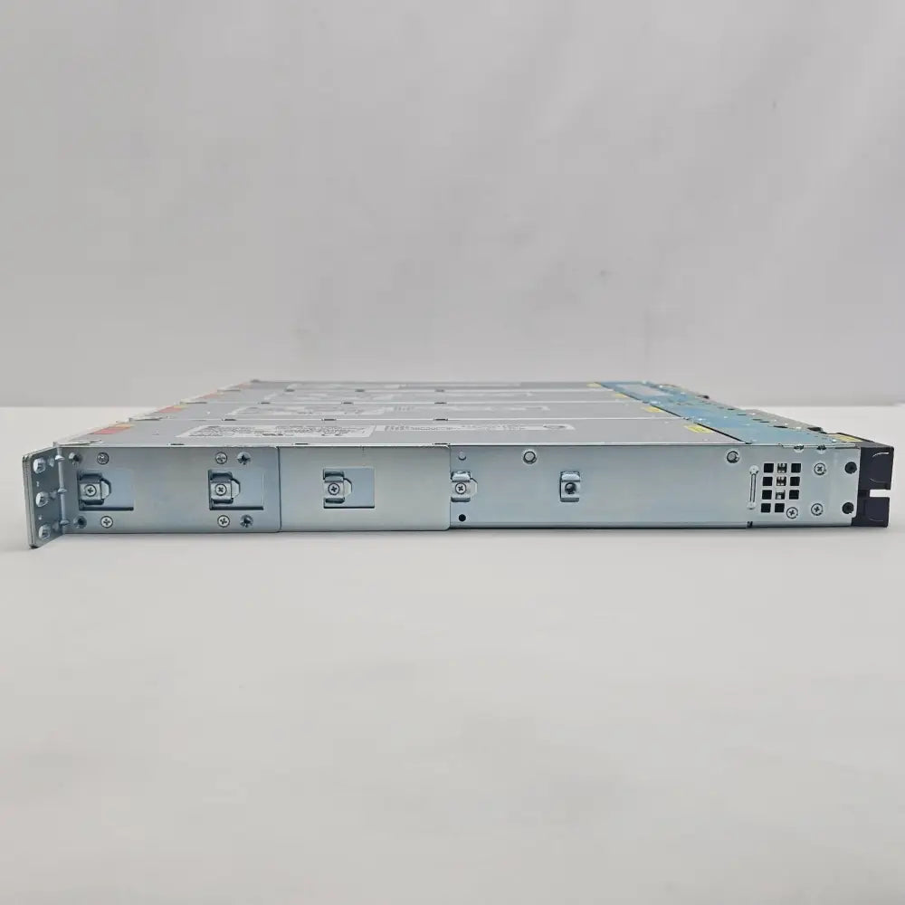 Close-up of CP2725AC54TEZ power supply module handle and front face in chassis