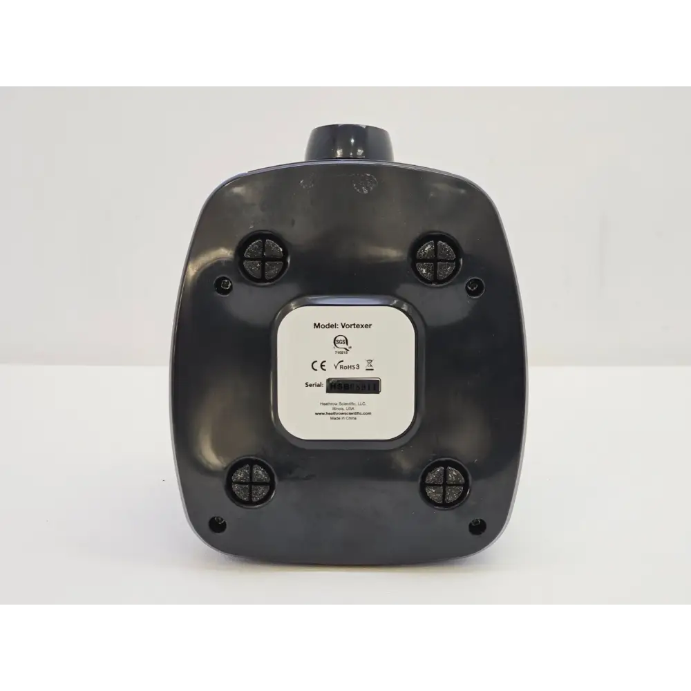 Heathrow Scientific Vortex Mixer rotary speed control dial close-up showing 0–3000 RPM range