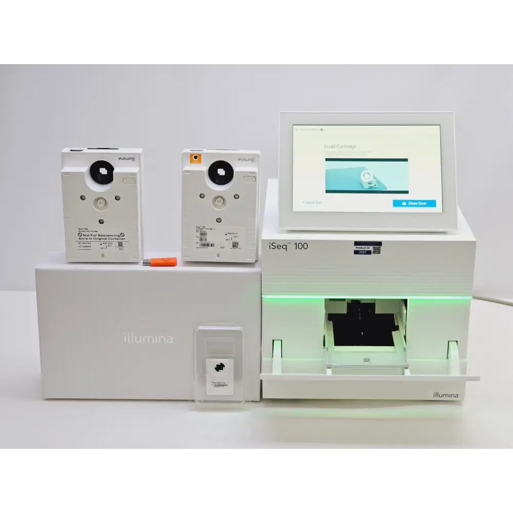 Illumina iSeq 100 benchtop sequencer right side profile view