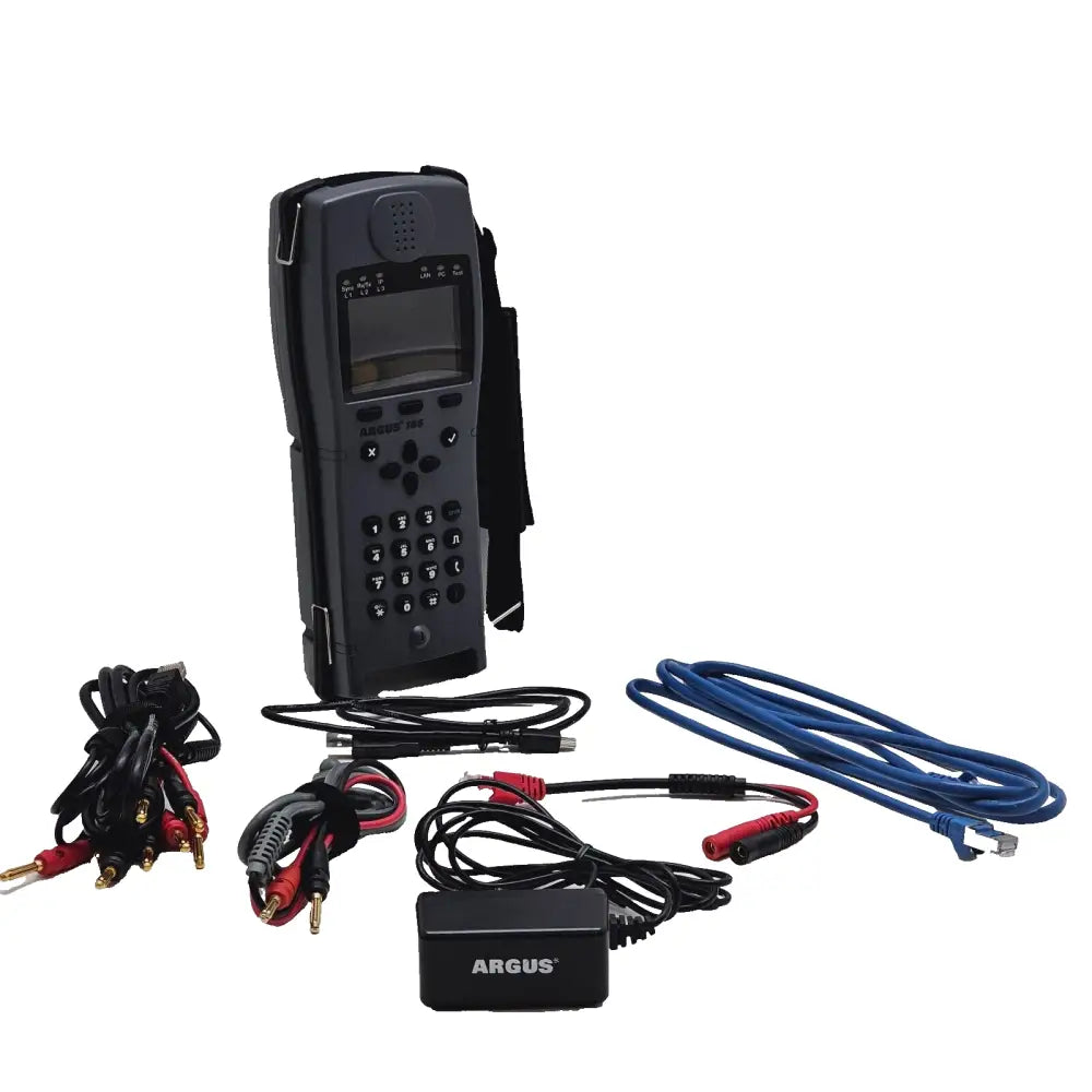 Intec Argus 165 multiservice access tester front view showing colour touchscreen display