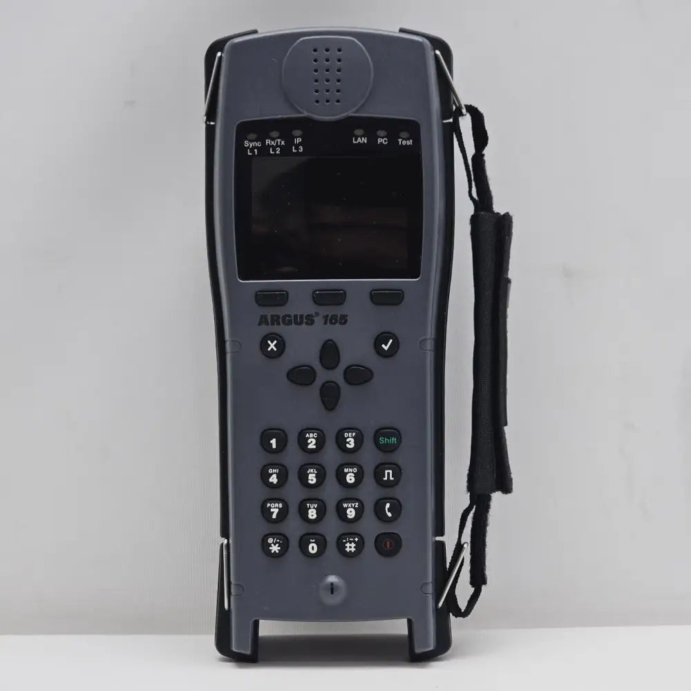 Intec Argus 165 showing TDR copper test results and waveform on display